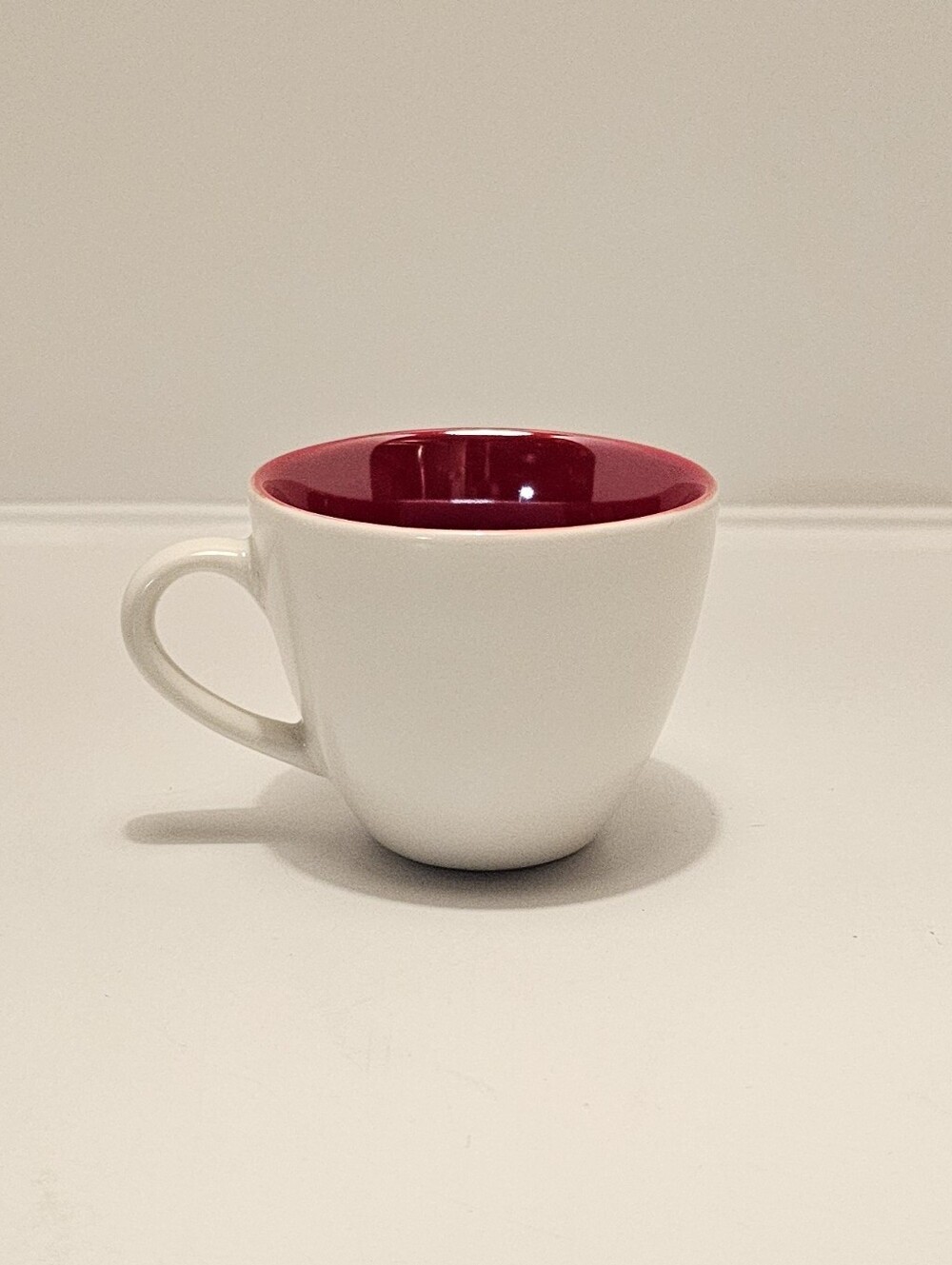 Vintage Starbucks 2005 Holiday Iridescent Red Demitasse Cup